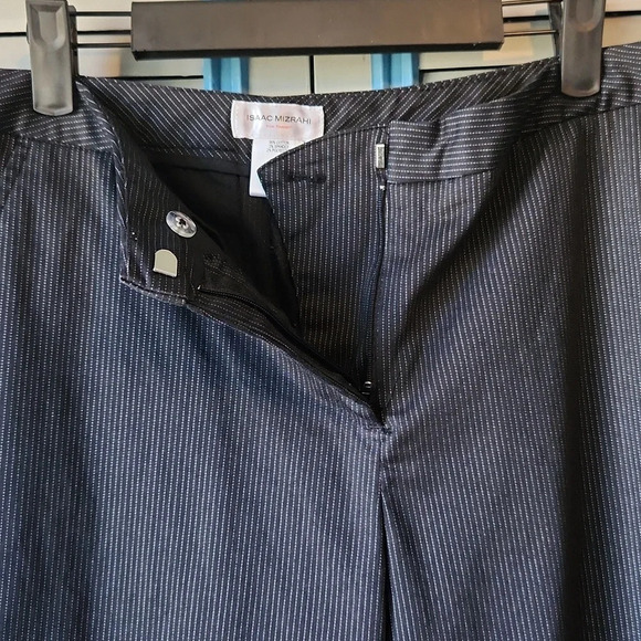 Isaac Mizrahi Black Pin Striped Pants - Picture 12 of 13